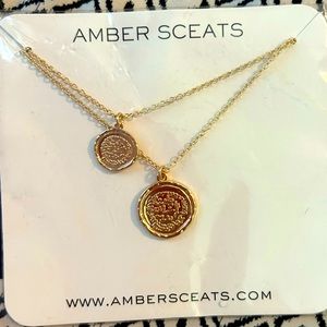 Amber Sceats double coin necklace